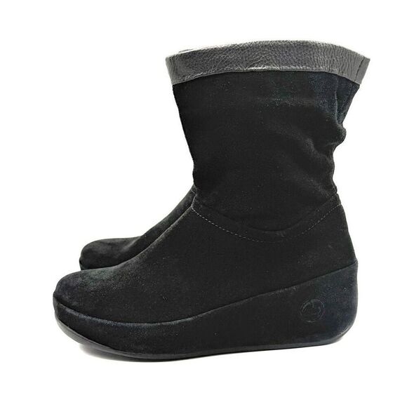 FitFlop Crush Suede Black Boots - Women’s US 7 - Picture 1 of 11